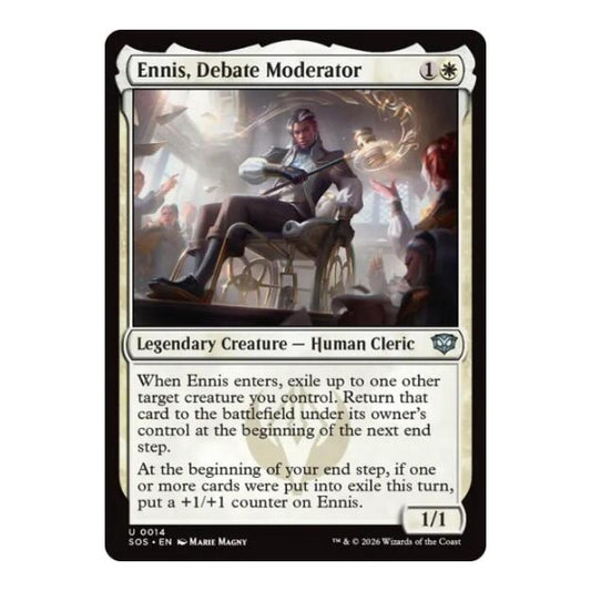 Ennis, Debate Moderator (SOS) #14 Uncommon (Lightly Played) Secrets of Strixhaven Magic: The Gathering: 2026