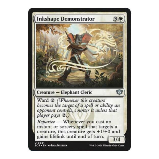 Inkshape Demonstrator (SOS) #21 Uncommon Secrets of Strixhaven Magic: The Gathering: 2026