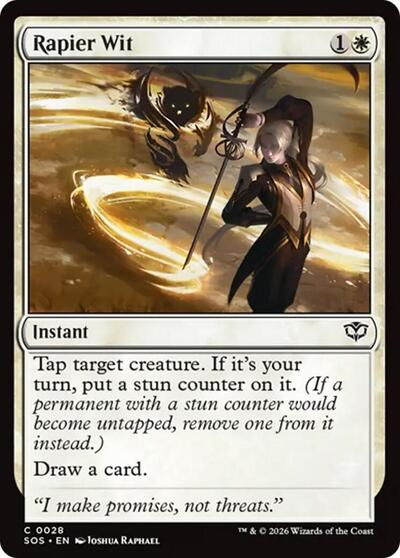 Rapier Wit (SOS) #28 Common Secrets of Strixhaven Magic: The Gathering: 2026