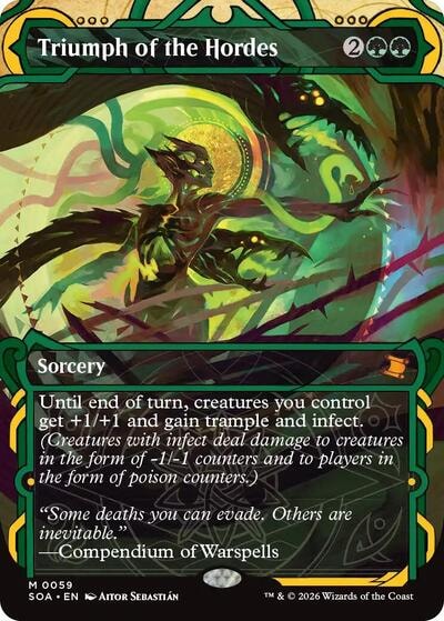 Triumph of the Hordes (SOA) #59 Mythic Rare (Near Mint) Secrets of Strixhaven: Mystical Archive Magic: The Gathering: 2026