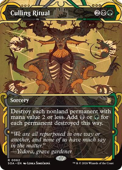 Culling Ritual (SOA) #62 Rare Secrets of Strixhaven: Mystical Archive Magic: The Gathering: 2026