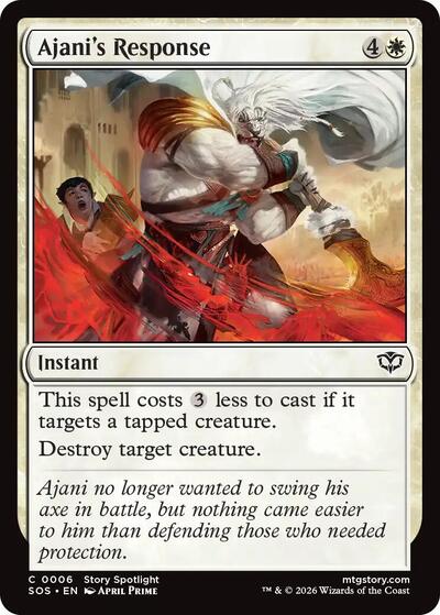 2026 Magic: Secrets of Strixhaven (SOS) - Ajanis Response (#6, Common)
