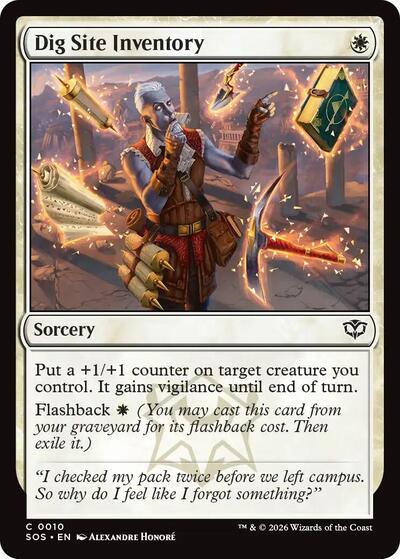 2026 Magic: Secrets of Strixhaven (SOS) - Dig Site Inventory (#10, Common)