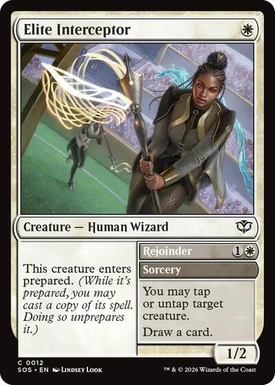 2026 Magic: Secrets of Strixhaven (SOS) - Elite Interceptor (#12, Common) (Lightly Played)
