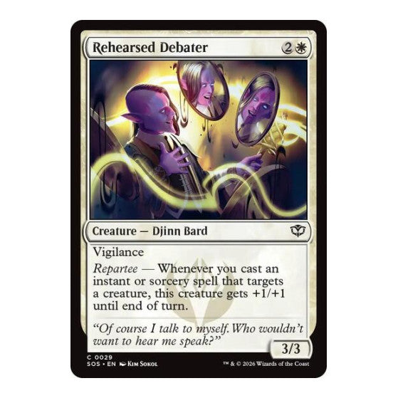 Rehearsed Debater (SOS) #29 Common Secrets of Strixhaven Magic: The Gathering: 2026