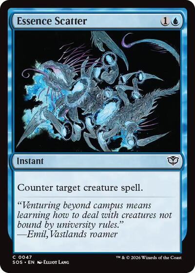 Essence Scatter (SOS) #47 Common (Lightly Played) Secrets of Strixhaven Magic: The Gathering: 2026