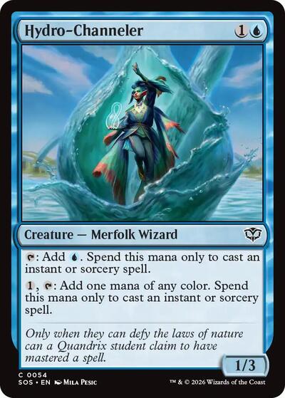 2026 Magic: Secrets of Strixhaven (SOS) - Hydro Channeler (#54, Common) (Lightly Played)