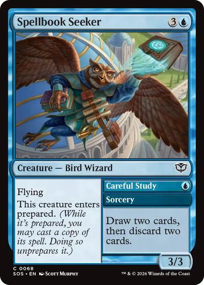 Spellbook Seeker (SOS) #68 Common (Lightly Played) Secrets of Strixhaven Magic: The Gathering: 2026
