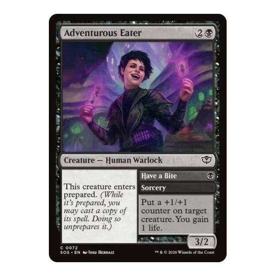 Adventurous Eater (SOS) #72 Common Secrets of Strixhaven Magic: The Gathering: 2026