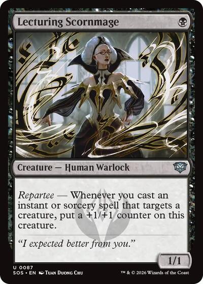 2026 Magic: Secrets of Strixhaven (SOS) - Lecturing Scornmage (#87, Uncommon) (Foil, Lightly Played)
