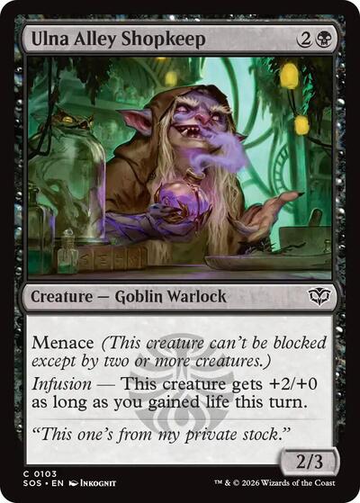 Ulna Alley Shopkeep (SOS) #103 Common (Lightly Played) Secrets of Strixhaven Magic: 2026