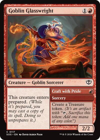 Goblin Glasswright (SOS) #117 Common (Lightly Played) Secrets of Strixhaven Magic: The Gathering: 2026