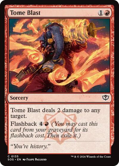 Tome Blast (SOS) #135 Common Secrets of Strixhaven Magic: 2026