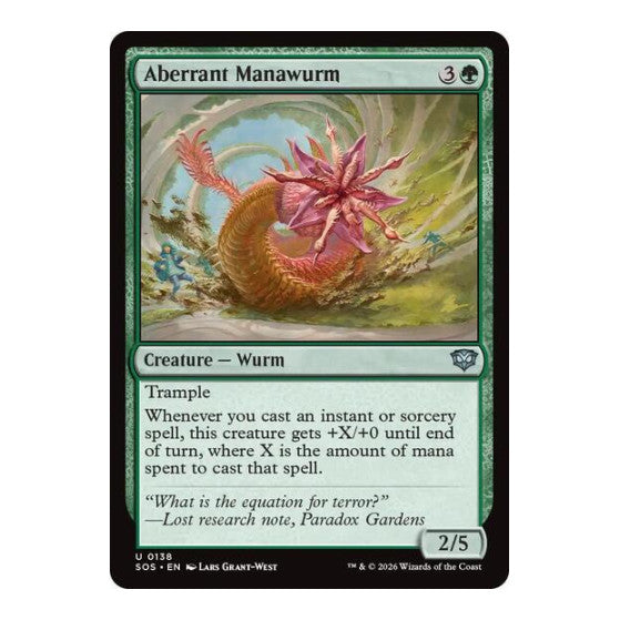 Aberrant Manawurm (SOS) #138 Uncommon Secrets of Strixhaven Magic: The Gathering: 2026