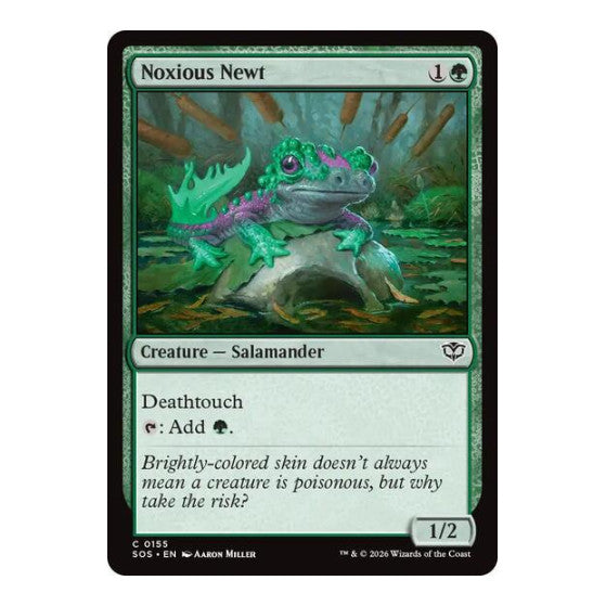 Noxious Newt (SOS) #155 Common Secrets of Strixhaven Magic: The Gathering: 2026