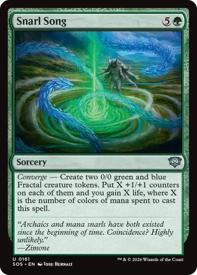 2026 Magic: Secrets of Strixhaven (SOS) - Snarl Song (#161, Uncommon)