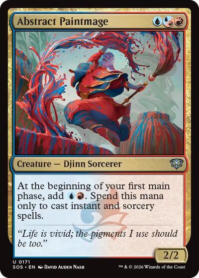 Abstract Paintmage (SOS) #171 Uncommon (Foil Lightly Played) Secrets of Strixhaven Magic: The Gathering: 2026