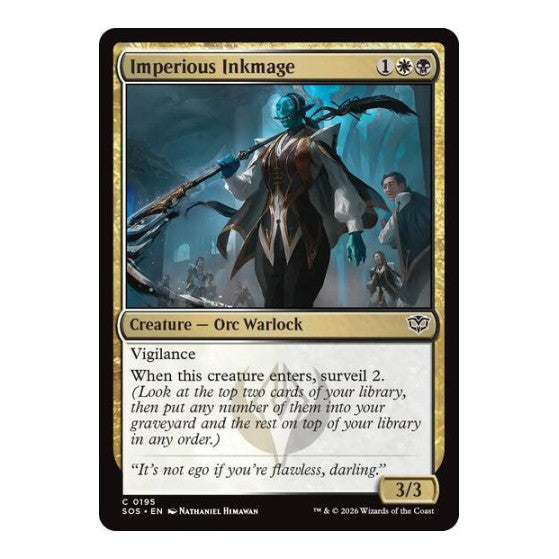 Imperious Inkmage (SOS) #195 Common Secrets of Strixhaven Magic: The Gathering: 2026