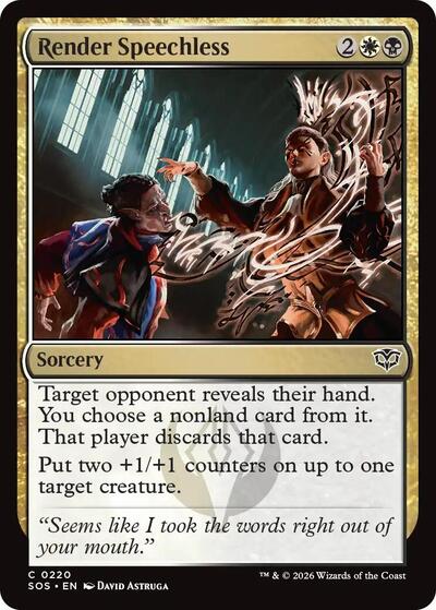 Render Speechless (SOS) #220 Common Secrets of Strixhaven Magic: 2026