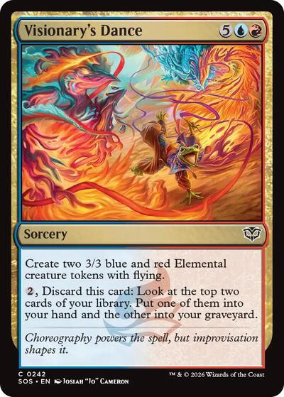 Visionarys Dance (SOS) #242 Common (Lightly Played) Secrets of Strixhaven Magic: 2026