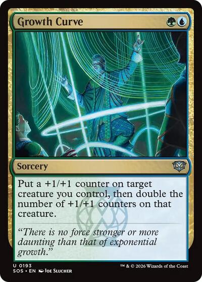 Growth Curve (SOS) #193 Uncommon (Foil Lightly Played) Secrets of Strixhaven Magic: The Gathering: 2026