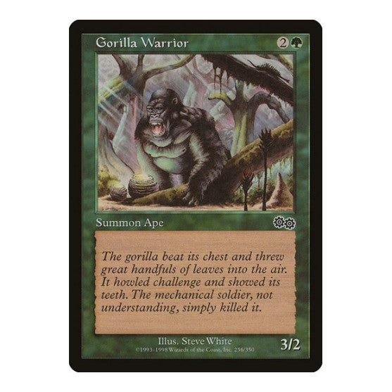 Gorilla Warrior (USG) #256 Common (Lightly Played) Urza's Saga Magic: The Gathering: 1998