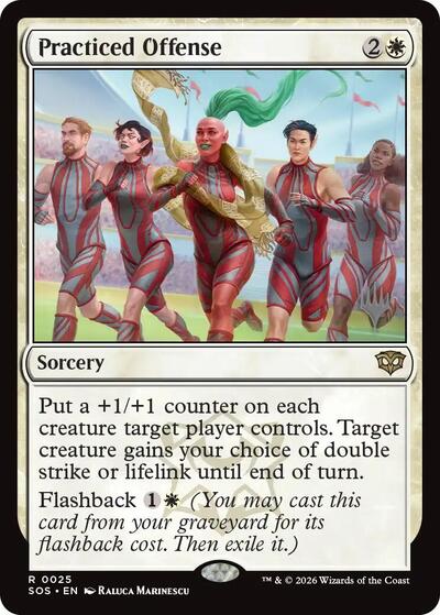 Practiced Offense (PPSOS) #25 Rare (Near Mint) Promo Pack: Secrets of Strixhaven Magic: 2026