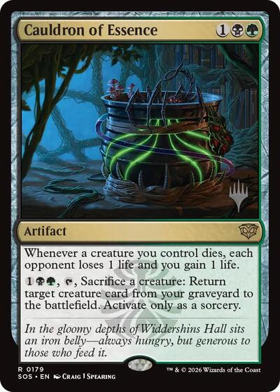 Cauldron of Essence (PPSOS) #179 Rare (Near Mint) Promo Pack: Secrets of Strixhaven Magic: The Gathering: 2026