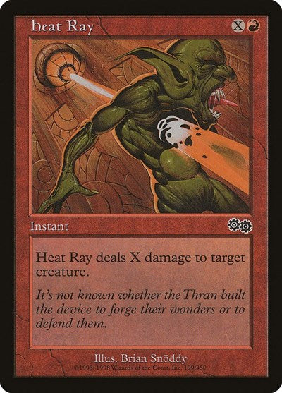 1998 Magic: Urza's Saga (USG) - Heat Ray (#199, Common) (Lightly Played)