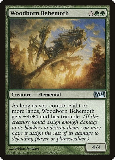 Woodborn Behemoth (M14) #203 Uncommon Magic 2014 (M14) Magic: The Gathering: 2013