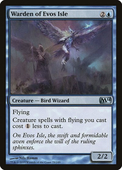 Warden of Evos Isle (M14) #79 Uncommon (Lightly Played) Magic 2014 (M14) Magic: The Gathering: 2013