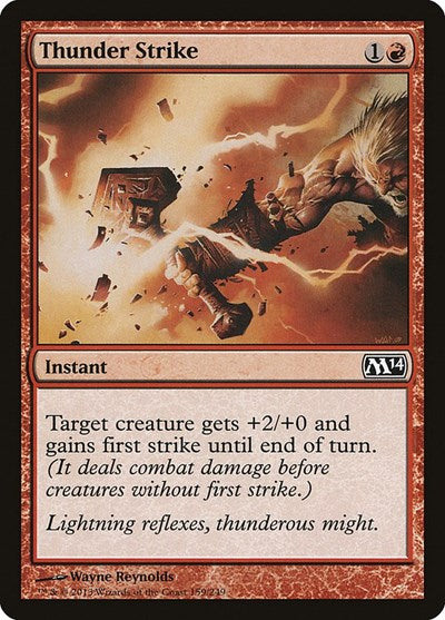 Thunder Strike (M14) #159 Common (Lightly Played) Magic 2014 (M14) Magic: 2013