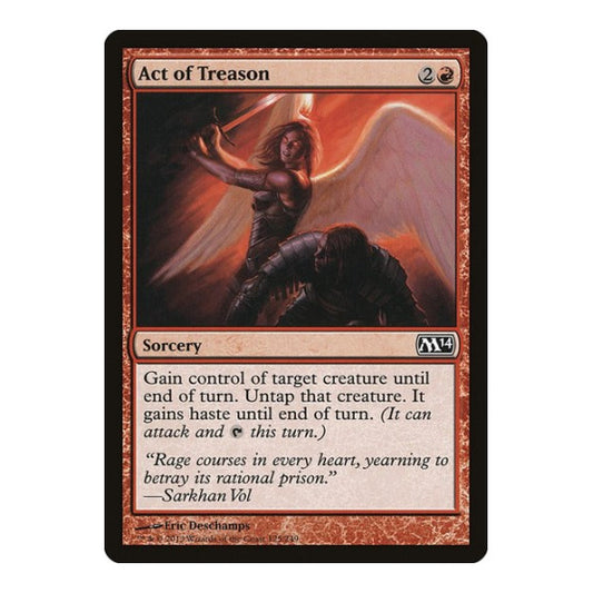 Act of Treason (M14) #125 Common (Lightly Played) Magic 2014 (M14) Magic: The Gathering: 2013