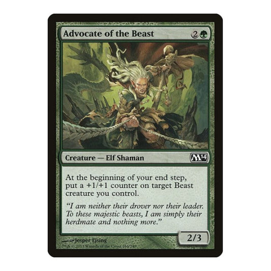 Advocate of the Beast (M14) #164 Common Magic 2014 (M14) Magic: The Gathering: 2013