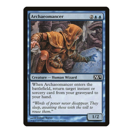 Archaeomancer (M14) #43 Common (Lightly Played) Magic 2014 (M14) Magic: The Gathering: 2013