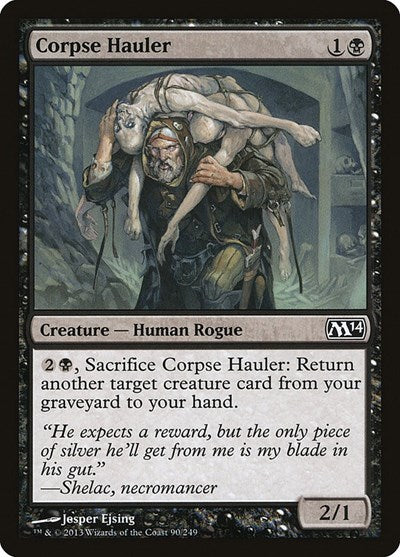 Corpse Hauler (M14) #90 Common (Lightly Played) Magic 2014 (M14) Magic: The Gathering: 2013