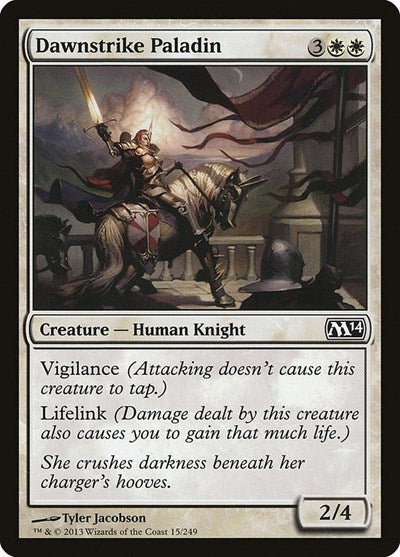 Dawnstrike Paladin (M14) #15 Common (Lightly Played) Magic 2014 (M14) Magic: 2013