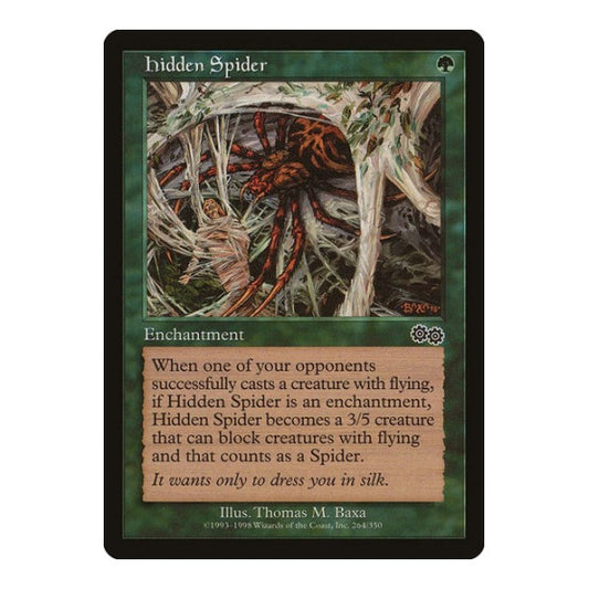 Hidden Spider (USG) #264 Common (Lightly Played) Urza's Saga Magic: The Gathering: 1998
