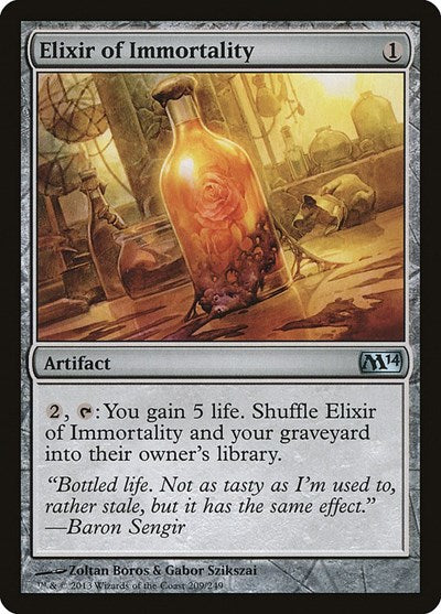 Elixir of Immortality (M14) #209 Uncommon (Lightly Played) Magic 2014 (M14) Magic: 2013