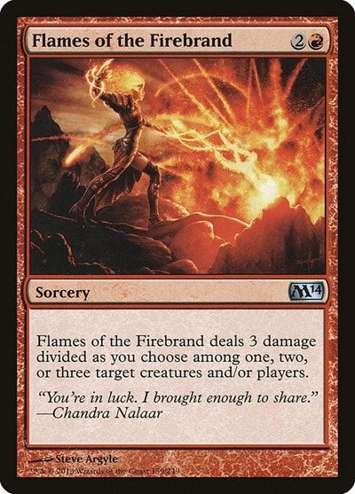 Flames of the Firebrand (M14) #139 Uncommon (Moderately Played) Magic 2014 (M14) Magic: The Gathering: 2013
