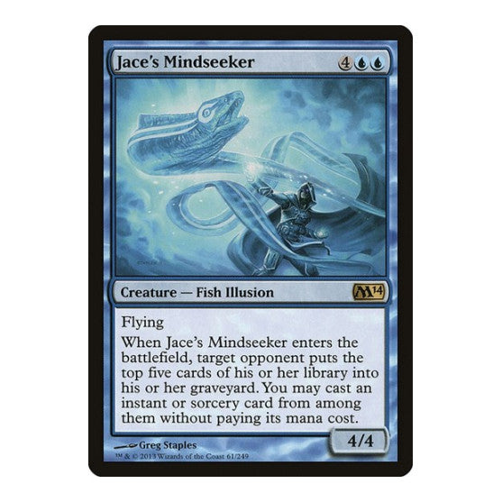 Jaces Mindseeker (M14) #61 Rare Magic 2014 (M14) Magic: The Gathering: 2013