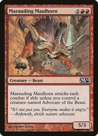 Marauding Maulhorn (M14) #145 Common (Lightly Played) Magic 2014 (M14) Magic: 2013
