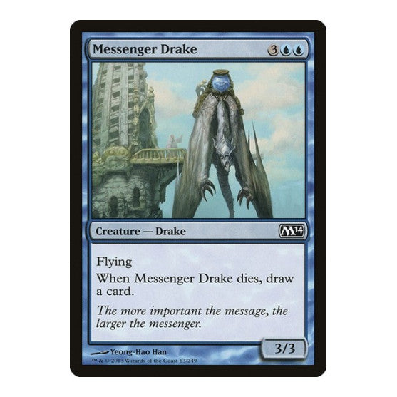 Messenger Drake (M14) #63 Common Magic 2014 (M14) Magic: The Gathering: 2013