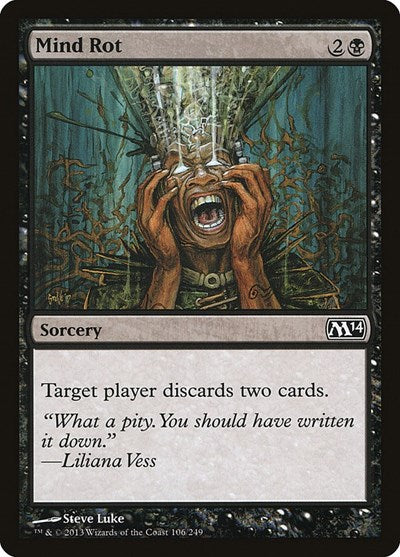 Mind Rot (M14) #106 Common (Lightly Played) Magic 2014 (M14) Magic: 2013