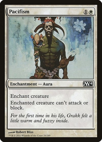 Pacifism (M14) #25 Common Magic 2014 (M14) Magic: The Gathering: 2013