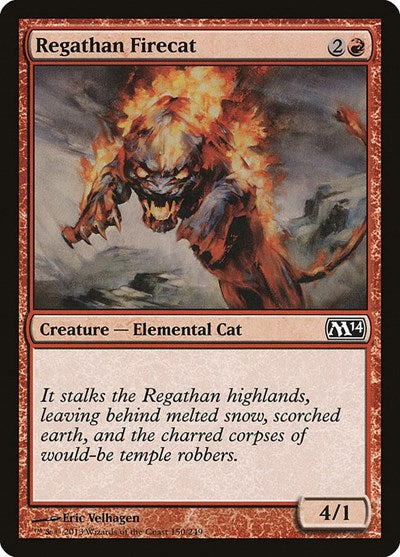 Regathan Firecat (M14) #150 Common (Lightly Played) Magic 2014 (M14) Magic: 2013
