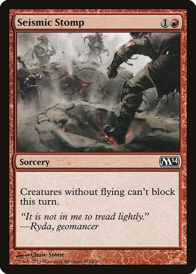 Seismic Stomp (M14) #152 Common Magic 2014 (M14) Magic: The Gathering: 2013