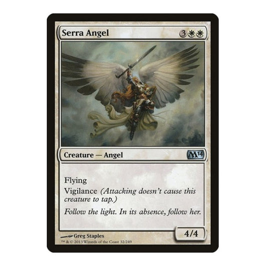 Serra Angel (M14) #32 Uncommon (Moderately Played) Magic 2014 (M14) Magic: The Gathering: 2013