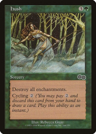 Hush (USG) #266 Common (Lightly Played) Urza's Saga Magic: The Gathering: 1998