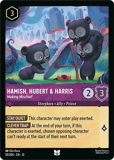 Hamish, Hubert & Harris - Making Mischief (12) #50/204 Uncommon (Near Mint) Wilds Unknown Disney Lorcana: 2026